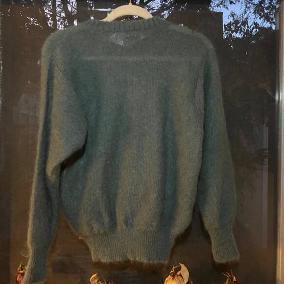 vintage italian wool sweater unique embroidery in Small/ it 38 - Picture 6 of 6